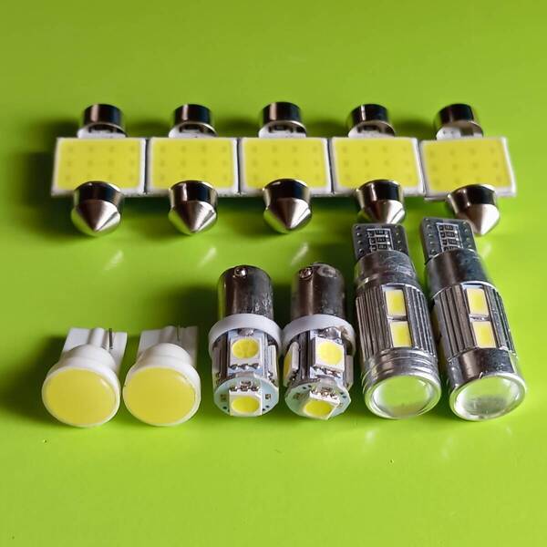200系 ハイエース グランドキャビン 爆光!T10 LED ルームランプ ポジション ナンバー灯 11点セット ホワイト トヨタ /10/c1/b9/t31