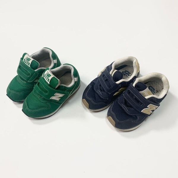 2足セット new balance ニューバランス 996 緑 グリーン 13.5cm 313 紺 ネイビー 14.5cm スニーカー キッズ 子供靴 シューズ