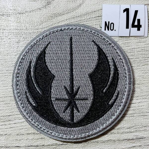 スターウォーズ STAR WARS ジェダイ JEDI 14 ☆ 刺繍ワッペン ベルクロ付 ミリタリー サバゲー マジックテープ パッチ