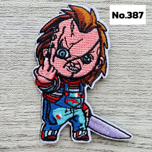 チャッキー チャイルドプレイ CHILDPLAY 【387】刺繍ワッペン ベルクロ付 ミリタリー サバゲー マジックテープ パッチ