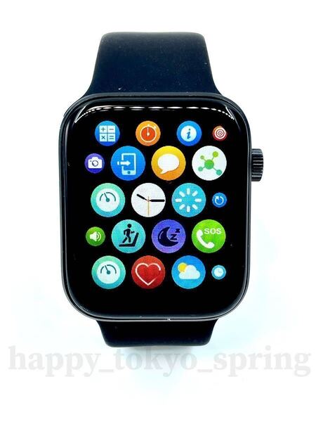 【2024最新】日本語表示 新品 スマートウォッチ 多機能 Watch7 健康 スポーツ 防水 血中酸素 android 血圧 心拍 iphone Apple 歩数計 睡眠.