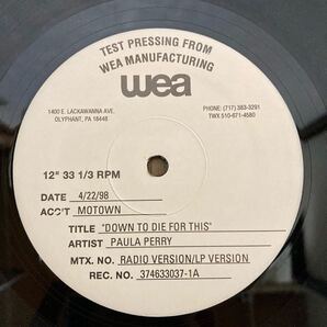 Paula Perry Down To Die For This 12” レコード