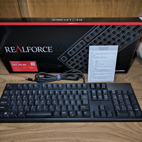 東プレ REALFORCE S R2 日本語108配列 静電容量無接点方式 USBキーボード 静音モデル R2S-JP4-BK