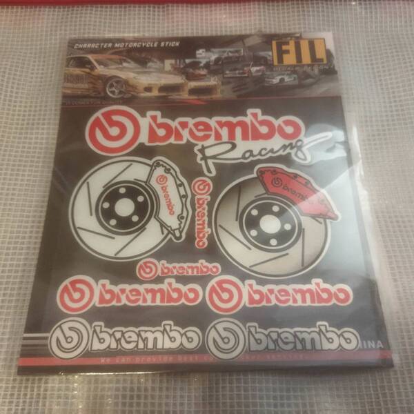 【ゆうパケット送料込】Brembo(ブレンボ) ステッカー 横14cm×縦13.5cm ①