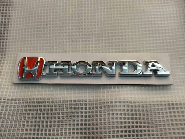 【ゆうパケット送料込】HONDA エンブレム メッキシルバー 横12cm×縦2cm
