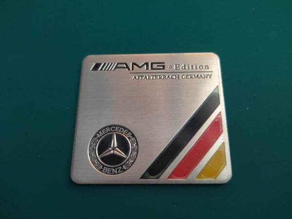 【ゆうパケット送料込】Mercedes-AMG(メルセデスAMG) エンブレムプレート 縦5.5cm×横6㎝ ⑥ AMG