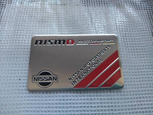 【ゆうパケット送料込】NISMO(ニスモ)エンブレムプレート 縦5cm×横8㎝ ② 日産