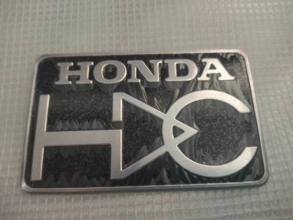 【ゆうパケット送料込】HONDA(ホンダ)エンブレムプレート ブラック 縦5cm×横8㎝ ムゲン
