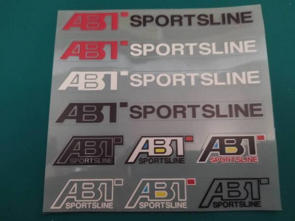 【ゆうパケット送料込】ABT(アプト スピードライン) ステッカー 横12.5cm×縦12cm ① アウディ AUDI