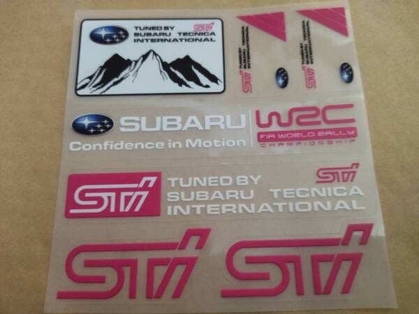 【ゆうパケット送料込】STI ステッカー 横12.2cm×縦12.5cm ① スバル SUBARU