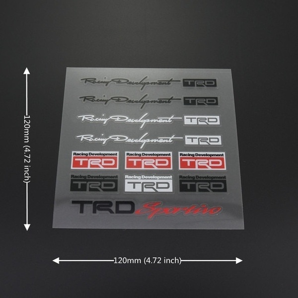 【ゆうパケット送料込】TRD ステッカー 横12cm×縦12cm ④