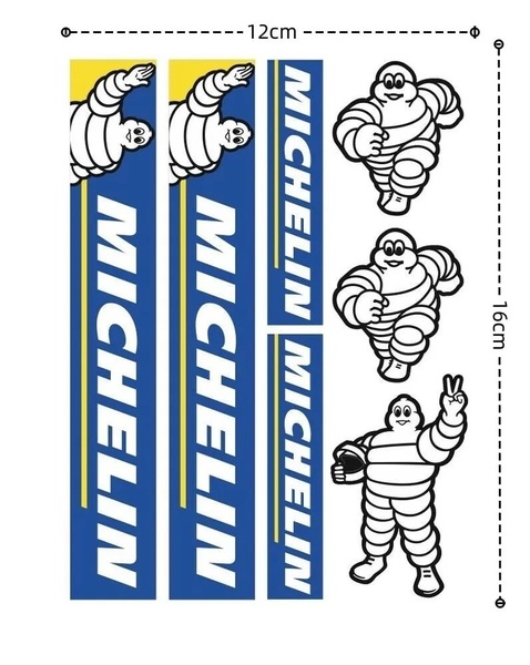 【ゆうパケット送料込】MICHELIN(ミシュラン) ステッカー 横12cm×縦16cm Ver.1 ②