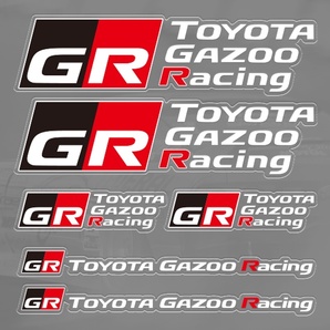 【ゆうパケット送料込】GR(ガズーレーシング) ステッカー 横12.5cm×縦12.5cm ① GAZOO ver4