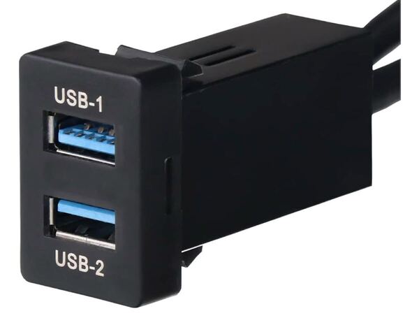 トヨタ車系用 TOYOTA用 USB3.0入力ポート オーディオ中継 オーディオパーツ 2*AUDIOポート USB3.0延長パネル タイプA