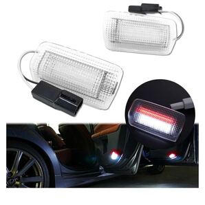 SAGVE(サゲビル) LED車載ランプ LED カーテシランプ アルファード/ヴェルファイア20/30系 レクサス プリウス等 レッド+ホワイト