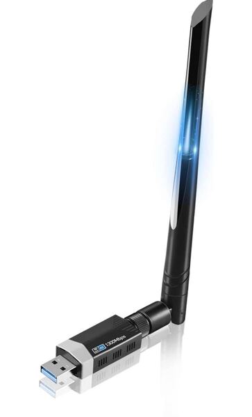 WiFi 無線LAN 子機 Sungale 1300Mbps 無線lanアダプタ USB3.0 WIFIアダプター 5dBi 高速通信 デュアルバンド 2.4Ghz/5Ghz 802.11AC Windows
