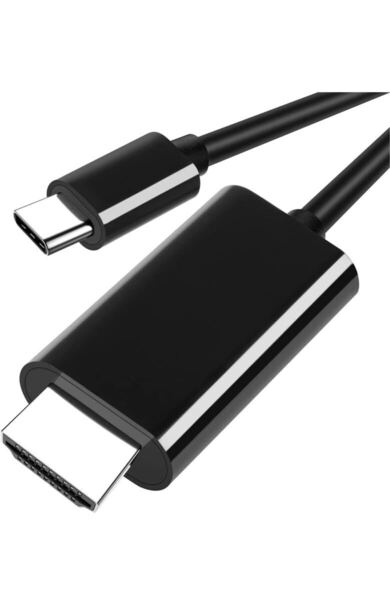 USB C HDMI 変換ケーブル - 1M「4K@30Hz HDMI映像出力 Thunderbolt3/4対応 設定不要」タイプc HDMI ケーブルType-C HDMI変換アダプタiPhone