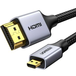 UGREEN マイクロhdmiケーブル hdmi Micro hdmi 変換 双方向伝送 高耐久性 4K 60Hz 3D HDR ARC 高速18Gbps テレビ カメラ