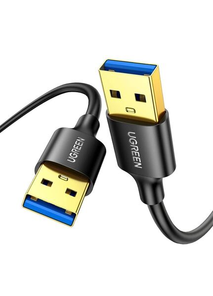 UGREEN USB 3.0 ケーブル タイプA-タイプA オス-オス 金メッキコネクタ搭載 高耐久性 USBケーブル 両端 オス 3M