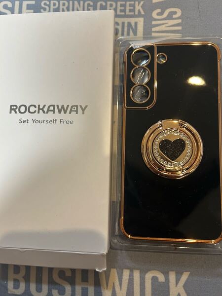 Rockaway Galaxy S22 用 ケース SC-51C SCG13 ケース ダブルリング付き ショルダー ストラップ付き 耐衝撃 薄型 軽量 紐付き 肩掛け