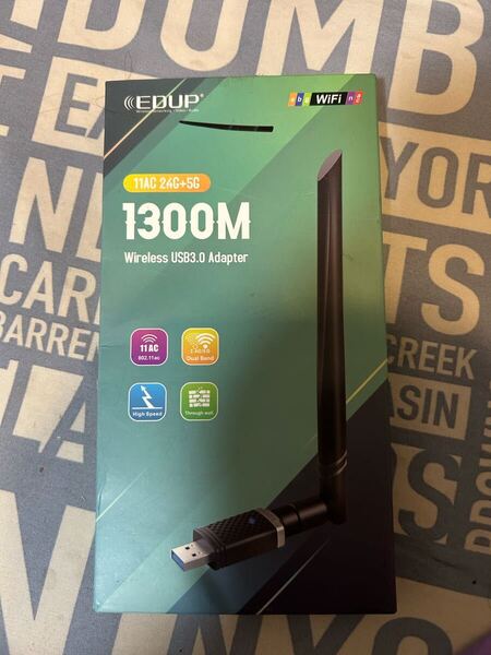 WiFi 無線LAN 子機 1300Mbps USB3.0 WIFIアダプター デュアルバンド 5G/2.4G 802.11 AC 高速通信5dBi 360°回転アンテナ Windows