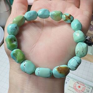 R2M-0145天然石 ターコイズ 《本物保証》一点物 12月誕生 成功 繁栄 縁起物 一品一図 パワーストーン 上品な おしゃれ~海外鑑定書付き