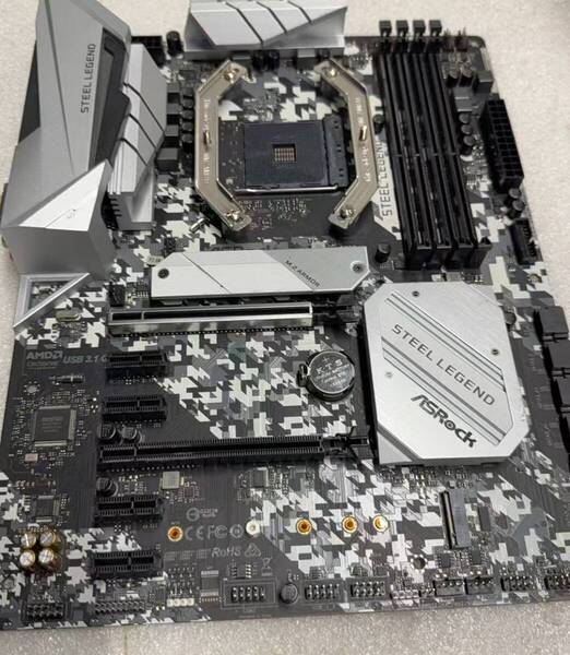 M5102 中古ジャンク品 マザーボード Asrock-B450 STEEL LEGEND 動作未確認品