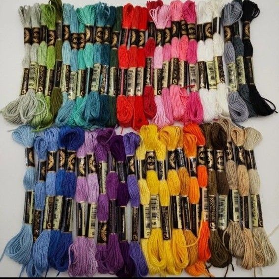 Airo 刺繍糸 刺しゅう糸 セット 刺繍糸 25番 50色セット まとめ売り クロスステッチ ハンドメイド カラーが豊富できれい