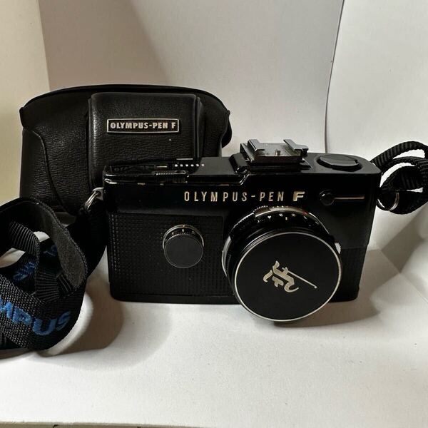 @【動作品・スターターセット】ハーフサイズ一眼 フィルムカメラ 初心者 OLYMPUS PEN F E.Zuiko Auto-S 38mm f/2.8