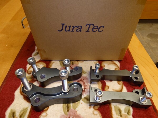 ジュラテック BNR34ブレンボ V36ローター取り付けブラケット フロント355mm リア350mm R34 スカイラインGT-R GTR RB26 ブレーキ キャリパー