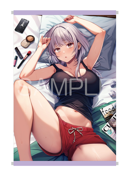 【新品】クセ強彼女は床にいざなう 描き下ろしB2タペストリー 単品 / 店舗特典 メロンブックス