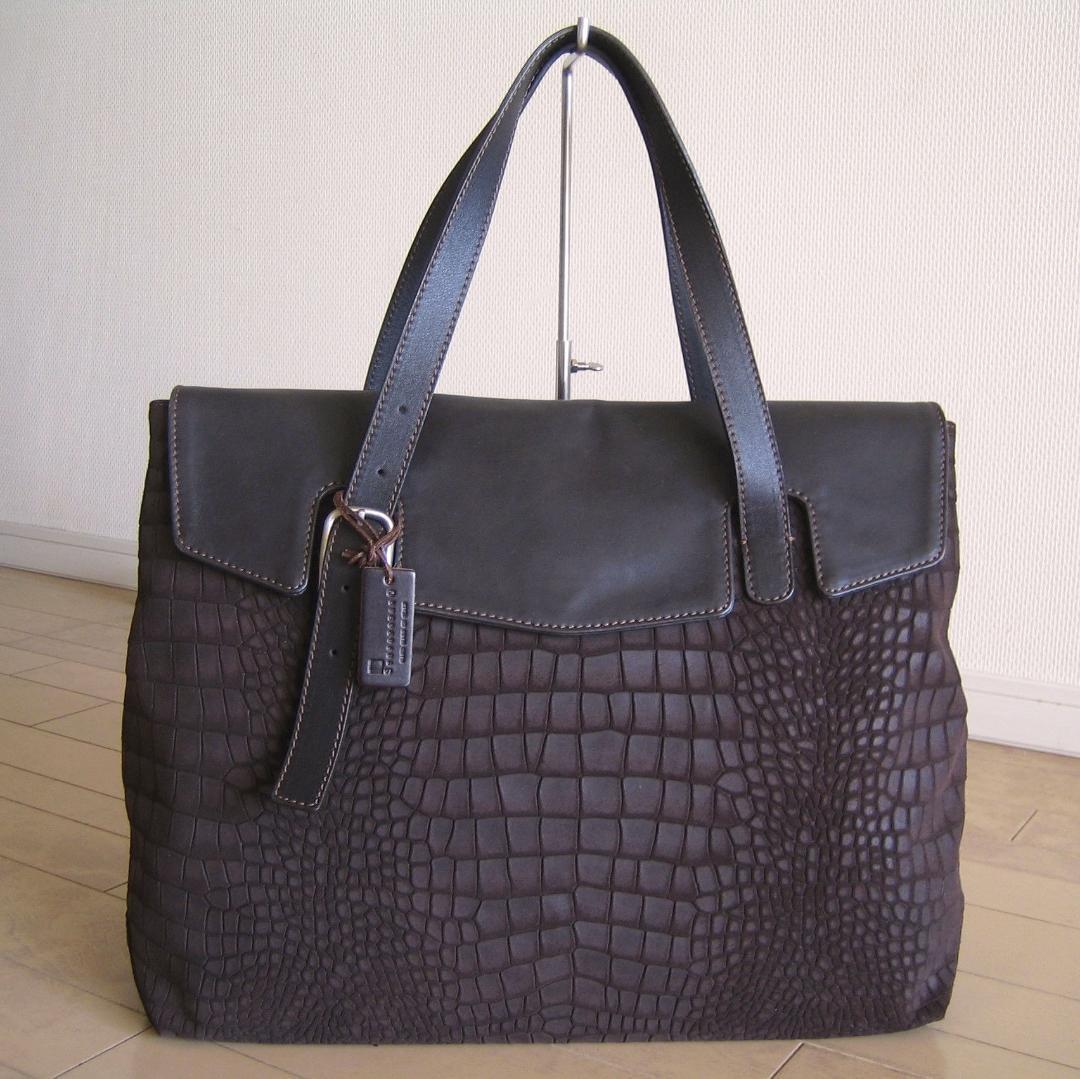 未使用級✨ステファノマーノ　 レザー　トートバッグ メンズ ステファノマーノ STEFANOMANO ステファノマーノ トートバッグ