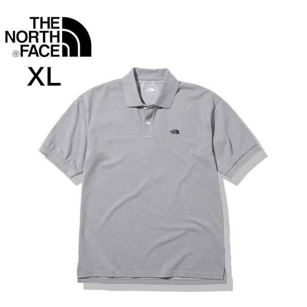 【C-13】 THE NORTH FACE ノースフェイス ショートスリーブエニーパートポロ(メンズ) NT22232 カラー:ミックスグレー・Z サイズ:XL
