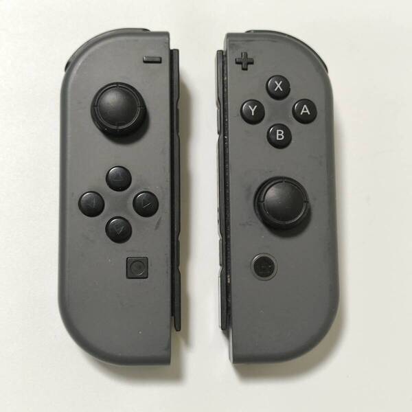 送料無料 動作確認済み Nintendo Switch ニンテンドー スイッチ Joy-Con ジョイコン 純正 グレー L R セット HAC-A-JLGAA 中古