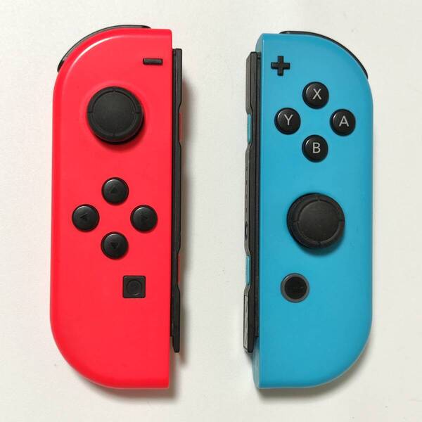 送料無料 動作確認済み Nintendo Switch ニンテンドー スイッチ Joy-Con ジョイコン 純正 ネオンレッド ネオンブルー L R セット 中古