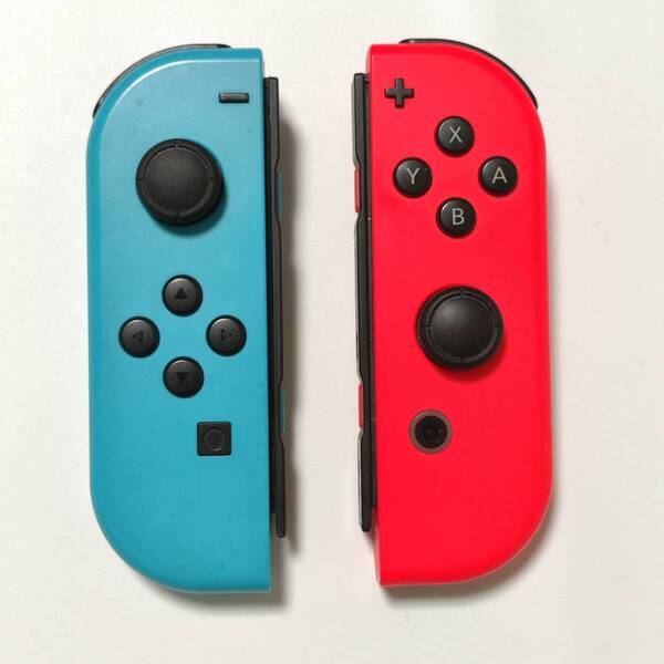送料無料 動作確認済み Nintendo Switch ニンテンドー スイッチ Joy-Con ジョイコン 純正 ネオンブルー ネオンレッド L R セット 中古