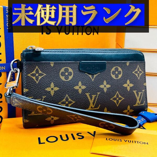 556【ほぼ未使用ランク】★最新★ルイヴィトン★ジップ 長財布 ジッピー ドラゴンヌ モノグラム マカサー★正規品★