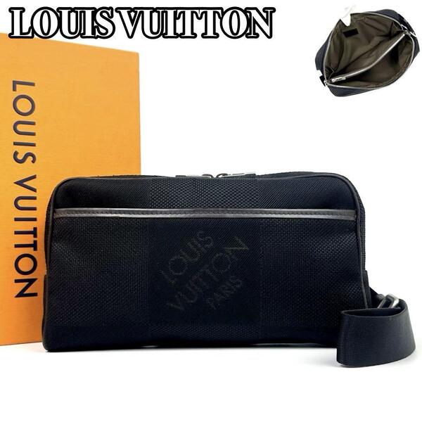 極美品 LOUIS VUITTON ルイヴィトン ダミエ ジェアン アクロバット ボディバッグ ウエストポーチ M93620 男女兼用 キャンバス レザー 人気
