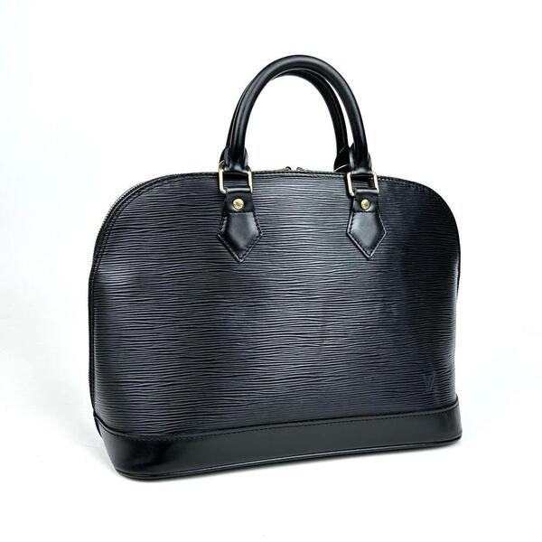 【美品】LOUIS VUITTON ルイヴィトン エピ アルマPM M52142 ハンドバッグ トートバッグ LV ゴールド金具 フォーマル ビジネス 男女兼用 黒