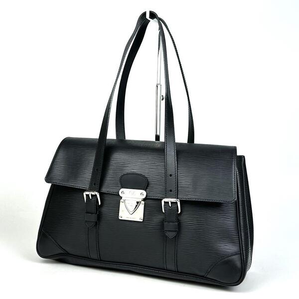 美品 LOUIS VUITTON ルイヴィトン エピ セギュールMM M58862 ハンドバッグ ショルダーバッグ フォーマル ビジネス 男女兼用 黒 レザー 人気