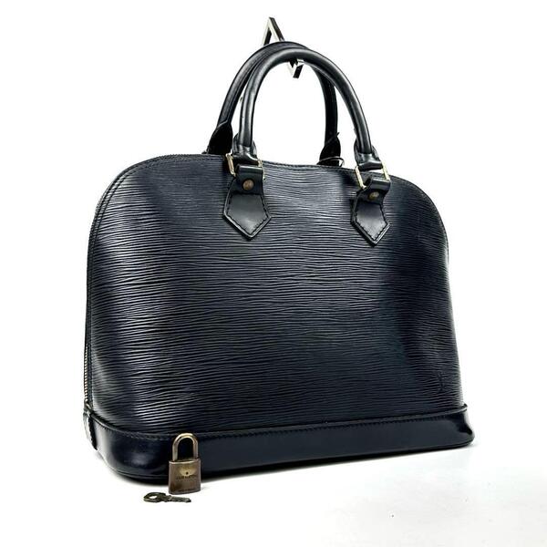 美品 LOUIS VUITTON ルイヴィトン エピ アルマPM M52142 ハンドバッグ トートバッグ フォーマル ビジネス 男女兼用 南京錠 レザー 黒 人気