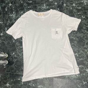 VISVIM×MASTERMIND JAPAN 掠れロゴポケットTシャツ M