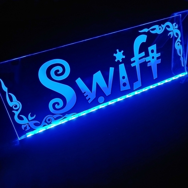 スイフト① リモコン付 フルカラーLEDアクリルプレート スズキ SUZUKI SWIFT スポーツ ZCEDS ZCDDS ZDDDS ZDEDS ZD83S ZD53S ZC83S ZC53S
