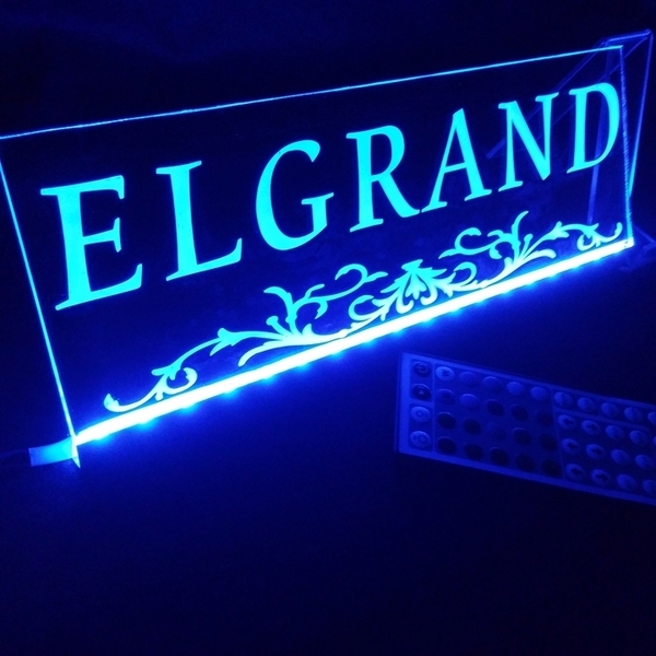 エルグランド① リモコン付 フルカラーLED アクリルプレート 日産 NISSAN カスタム パーツ ステッカー ライト E52 E51 E50 PE NE ME WE