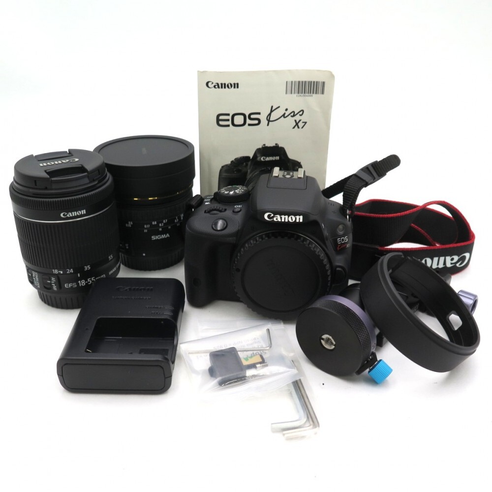 キヤノン Canon EOS kiss X7 ダブルレンズセット デジタル 一眼