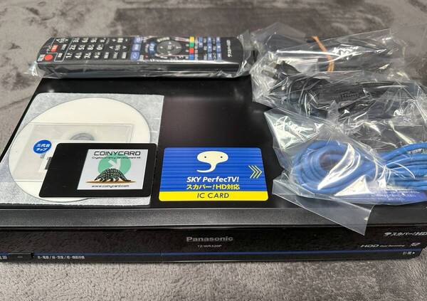 TZ-WR320P 全視聴ダブルチューナー 900番台もアンテナ繋げば即OK ペアリング正規スカパーカード+最新Coiny設定済カード付