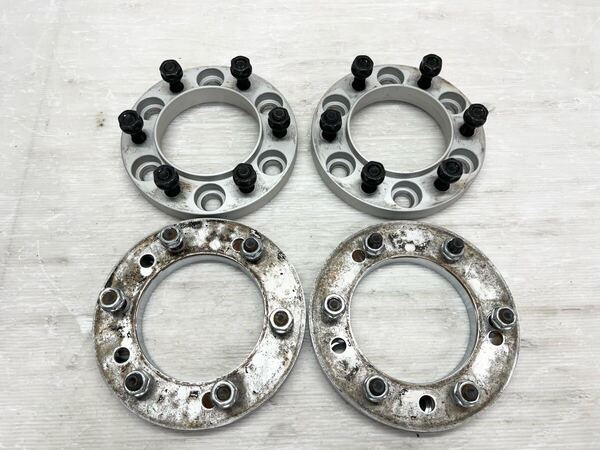 ★送料込★即決 メーカー不明 ワイドトレッドスペーサー 4枚 セット P1.5 10.5㎝ 12㎜ 3㎜ M10.9 10.2㎝ 20㎜ 送料無料 ハイエース 8531