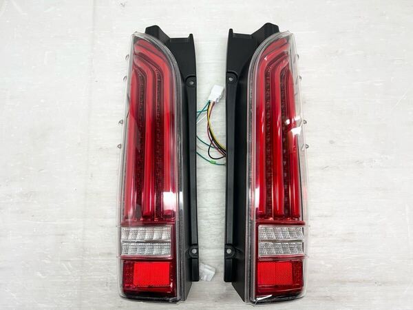 ★点灯OK 送料込★即決 メーカー不明 ハイエース 200系 社外品 LED 左右 テールランプ ライト トヨタ レジアスエース 送料無料 8533