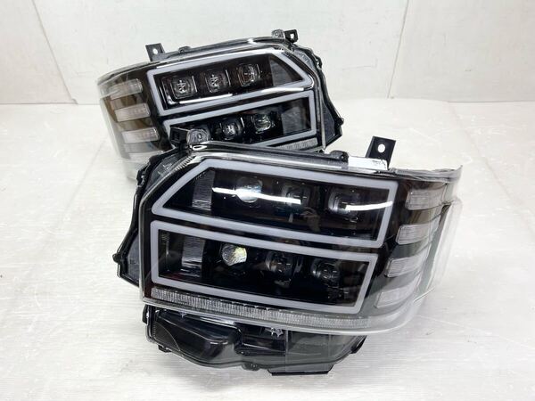 ★送料込★即決 valenti ヴァレンティ ハイエース 200系 4型~用 ジュエル LED 左右 ヘッドライト ランプ インナーブラック 送料無料 8391