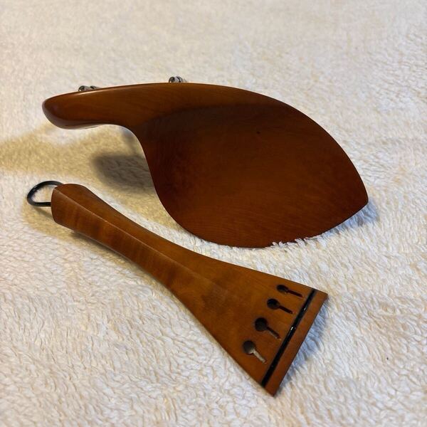 Otto Tempel オットーテンペル バイオリン 顎当て&テールピース ボックスウッド